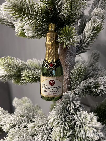 Стеклянная елочная игрушка Inge Glas Германия 13см