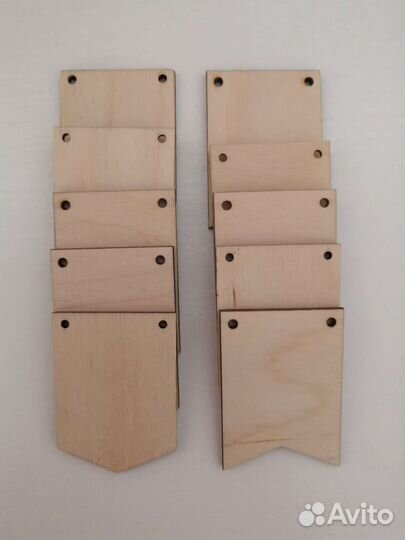 Заготовка Флажок. Гирлянда из Флажков. 50 штук