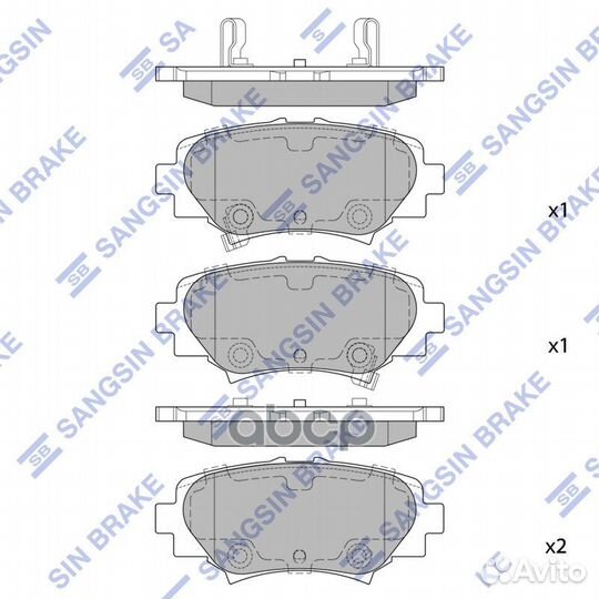 Колодки тормозные mazda 3 13- задние SP1730 SP1