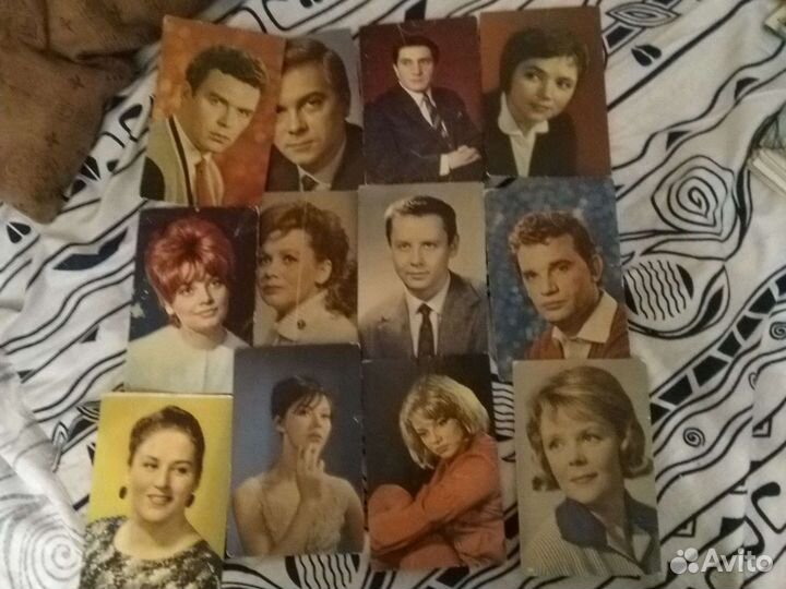 Открытки СССР чистые с артистами