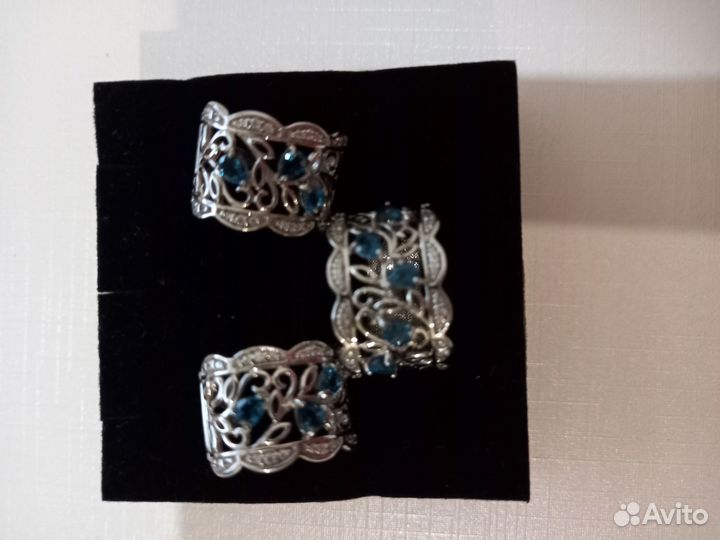 Комплект серебрянных украшений 925 пробы
