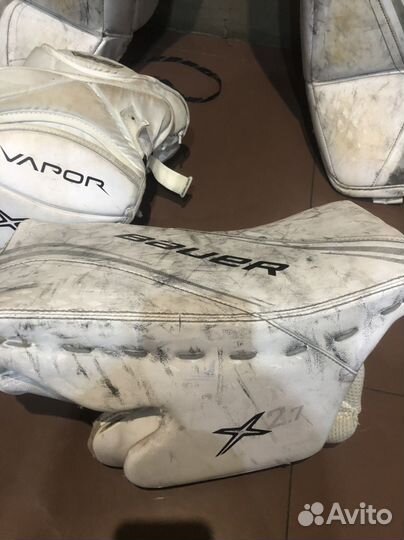 Вратарские щитки блин и ловушка sr m бауэр