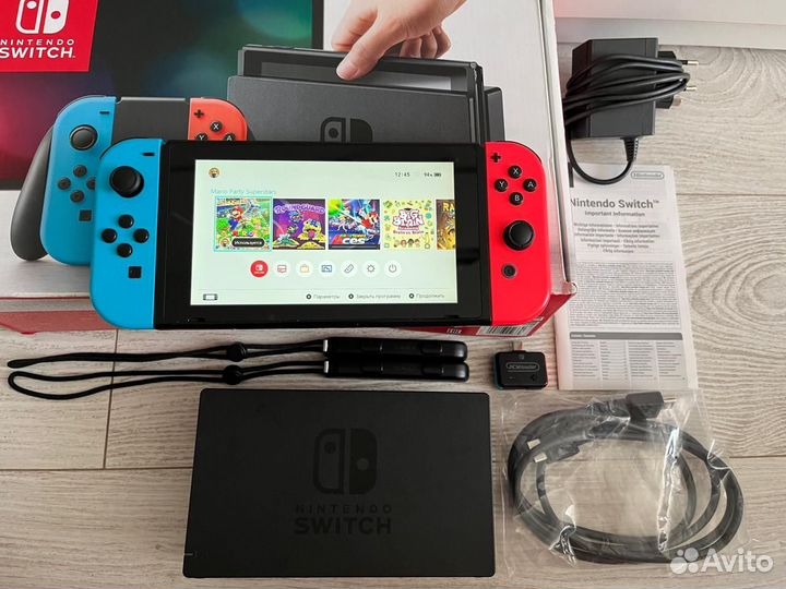 Nintendo Switch прошитый + 128gb