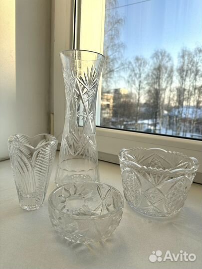 Хрусталь (вазы, конфетницы)