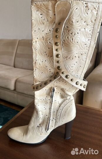 Сапоги женские натуральная кожа р-р 39