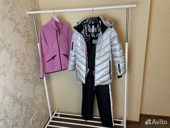 Зимний лыжный костюм на девочку