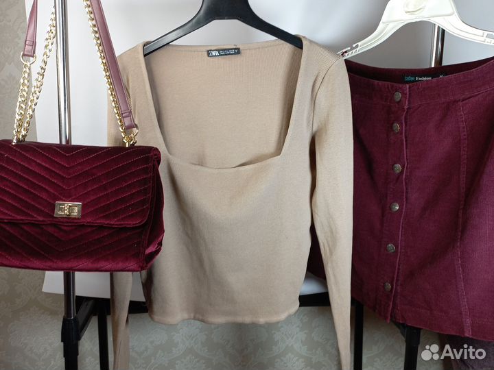 Кофточка zara и юбочка beefree. М