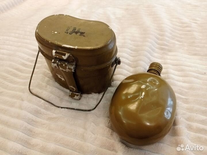 Армейские котелок и фляга (цена за комплект)