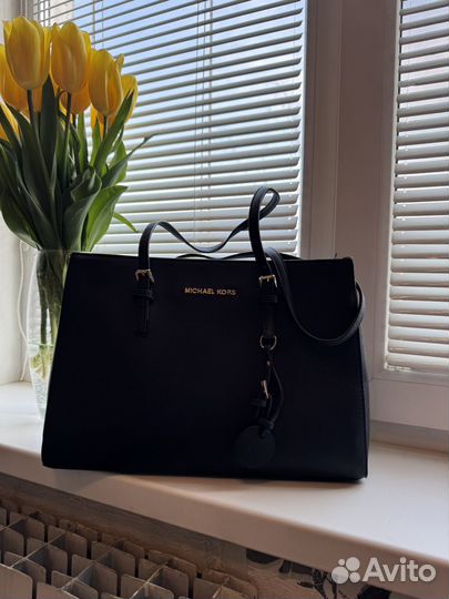 Сумка синяя кожзам 25х38 см