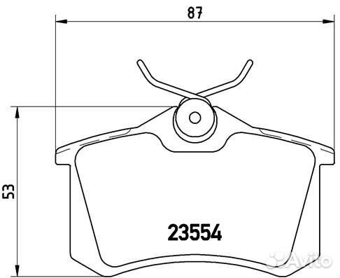 Колодки тормозные дисковые задние для Audi A8 D3 2002-2010 379549