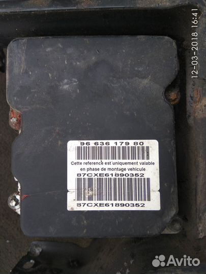 Блок абс на Ситроен С4 2009 года