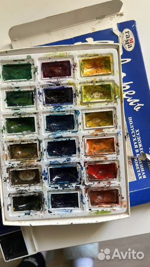 Карандаши, краски, акварель