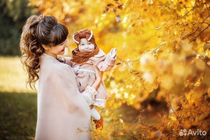 Детское пальто для девочки с шапочкой и снудом