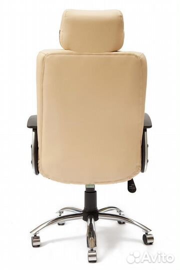 Кресло компьютерное oxford бежевый перфорированный
