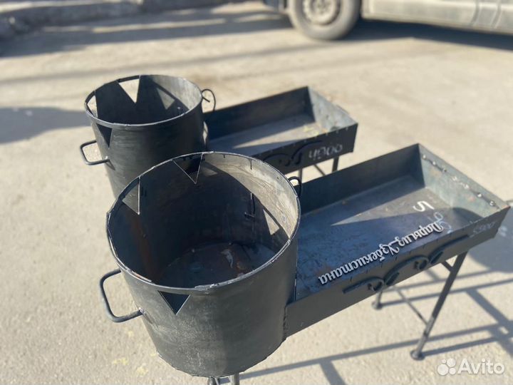 Мангал с очагом