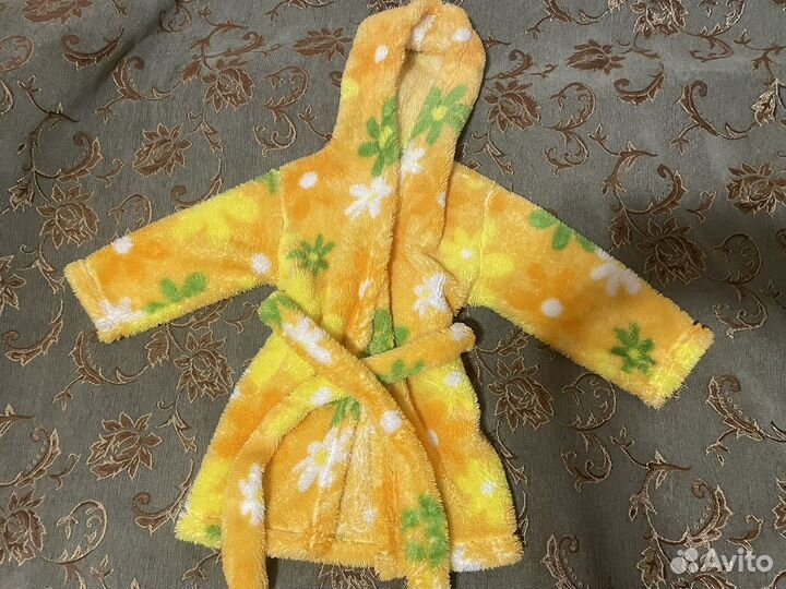 Халат банный махровый для девочки