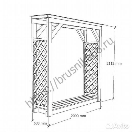 Дровник. Дровница