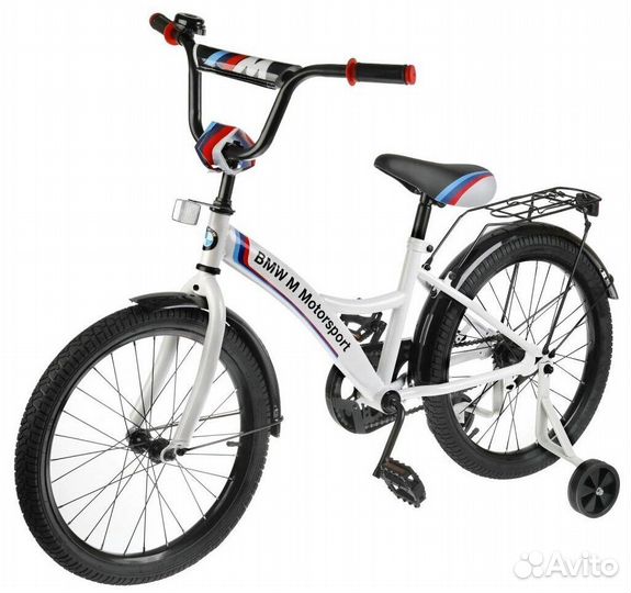 Двухколесный велосипед BMW 18 дюйм белый
