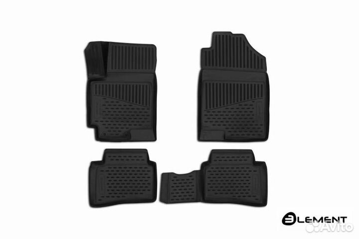 Коврики в салон Hyundai Solaris, Kia Rio 2011-2022