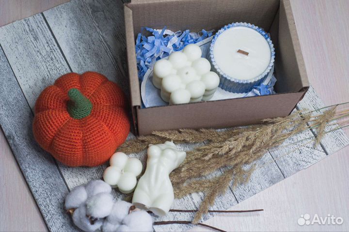 Подарочный набор свечи из соевого воска