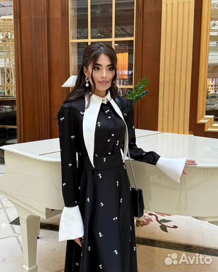 Платье трикотажное женское миди