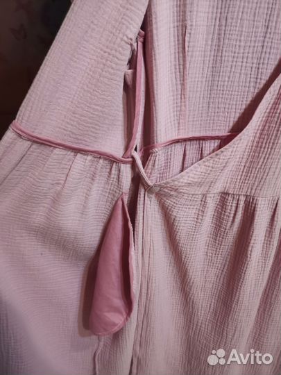 Платье из муслина на запах