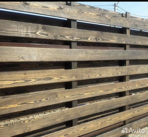 Деревянный забор