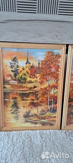 Картина с янтарем