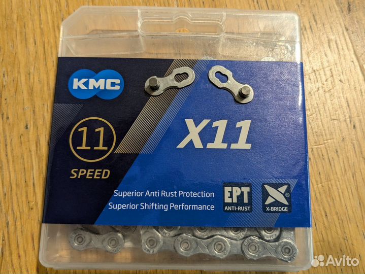 Велоцепь KMC X11 EPT 118 links