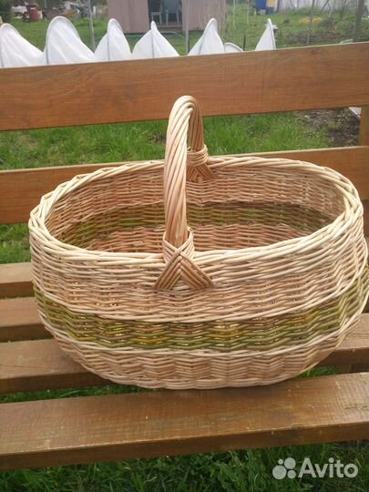 Корзина плетеная для грибов