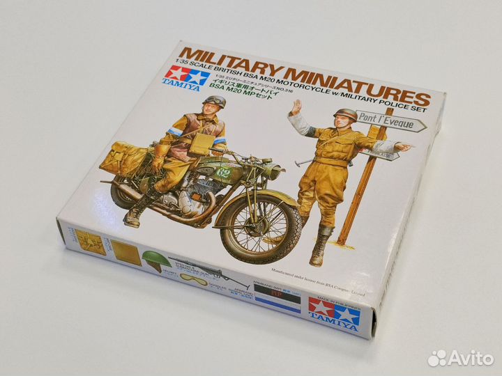 Английский мотоцикл Bsa M20 Сборная модель Tamiya