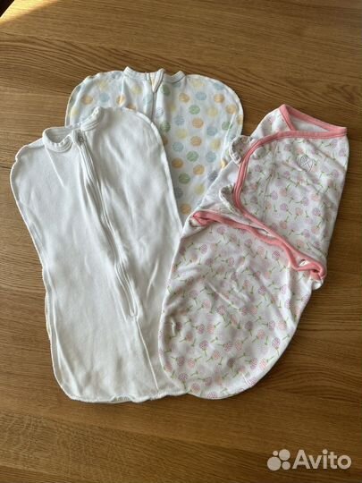 Вещи детские Кокон пеленка на молнии и липучке