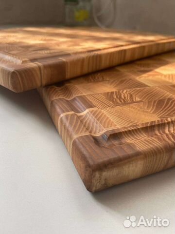 Торцевая разделочная доска из твёрдых пород дерева