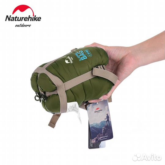 Спальный мешок Naturehike LW180, -3 +15 зеленый
