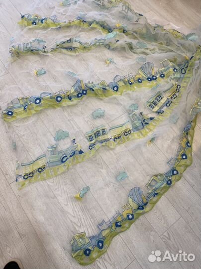 Штора, тюль. Отрез ткани 9м