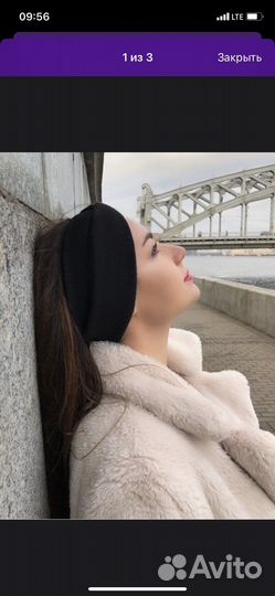 Повязка на голову вязаная