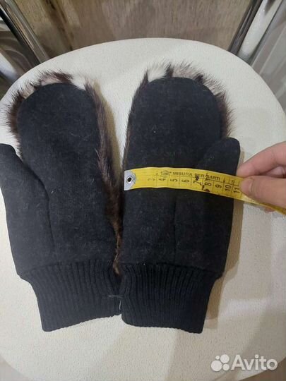 Варежки женские норковые (новые)