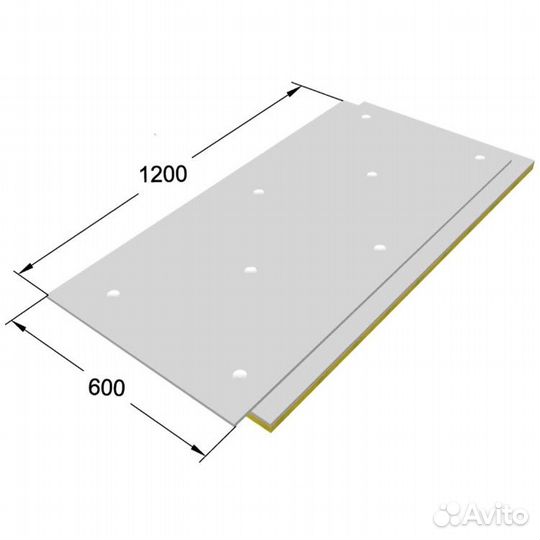 Зипс Синема 1200х600х120 мм 0,72 м2