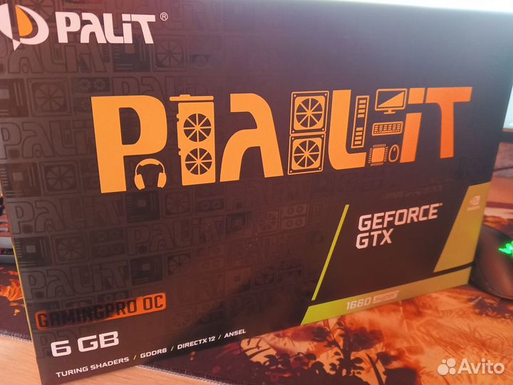 Gtx 1660 super palit gaming pro oc(гарантия)