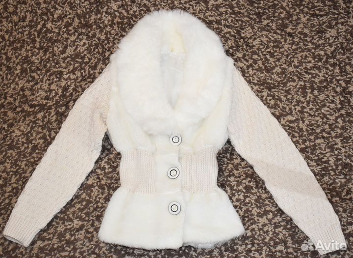 Белый полушубок, р 44-46