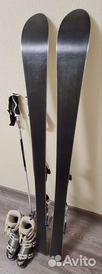 Горные лыжи Fischer + ботинки Rossignol р.37-38