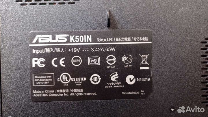 Asus K50IN