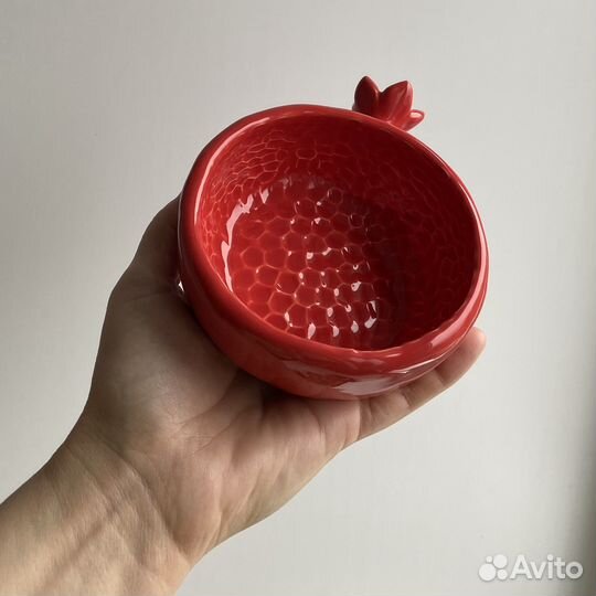 Миска керамическая гранат