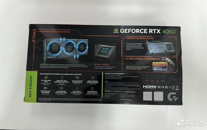 Видеокарта gigabyte GeForce RTX 4060 eagle OC