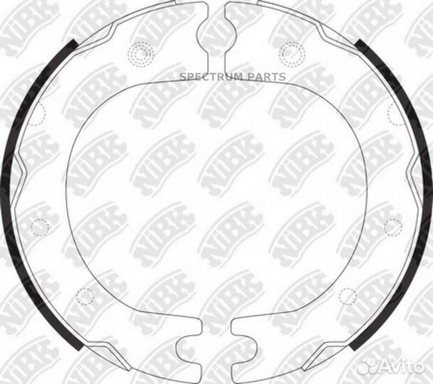 Колодки барабанные NiBK FN2298 nibk FN2298