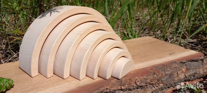 Деревянная радуга 16 см