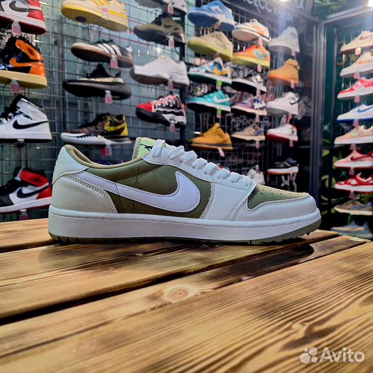 Кроссовки Air Jordan 1 Low Golf x Travis Scott