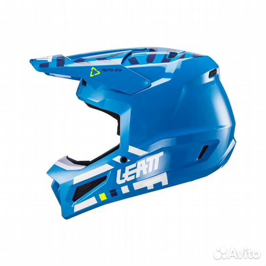 Кроссовый Шлем Leatt Moto 3.5 Helmet Kit Cyan 2024