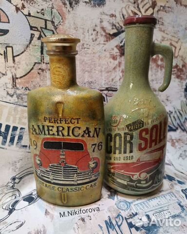 Бутылки интерьерные. Декор