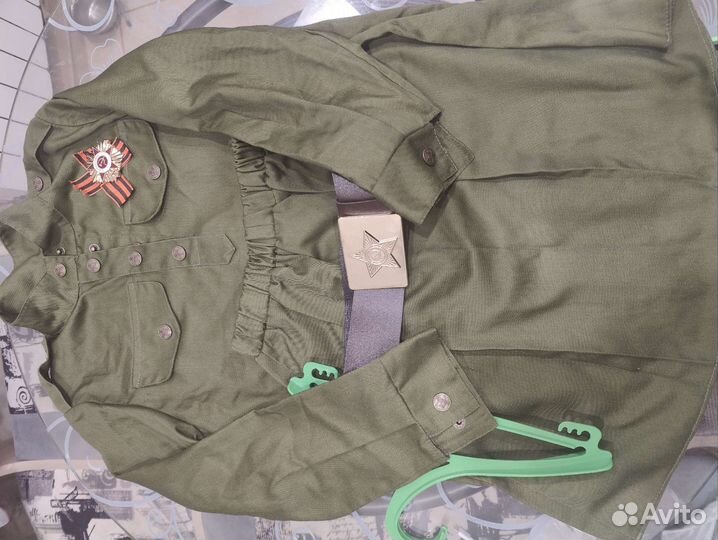 Детская военная форма для девочки 116